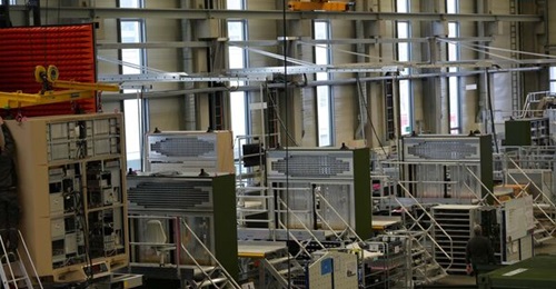 Radar integration site at Hensoldt's Ulm facility.