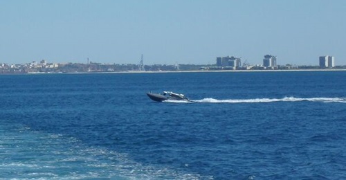 Nordex Seawolf R USV at NATO Exercise 'Dynamic Messenger/REPMUS 25' in Portugal.