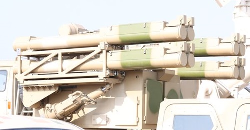 An FB-10A short-range air-defence system displayed at the Airshow China held in Zhuhai in November 2024.