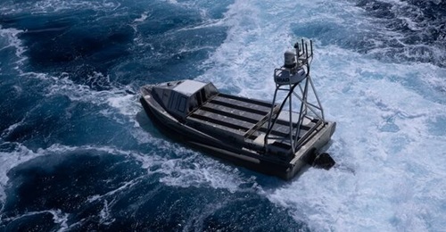 The US Navy deployed unmanned systems such as the Global Autonomous Reconnaissance Craft (GARC), shown here, during 'UNITAS 25'.