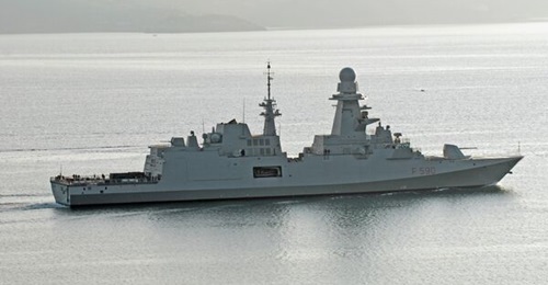 Italy's first-of-class FREMM, 
        
        , reportedly one of two vessels of the class to be sold to Greece.