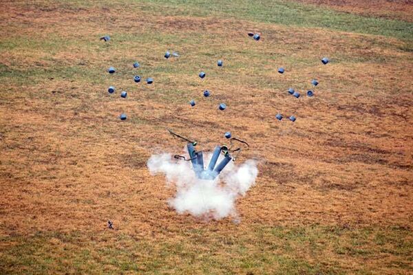 The Spider Activated Volcano Obstacle (SAVO) mock-ups proved successful during Saber Junction 2017 at Hohenfels, Germany. In fiscal year 2022, the army intends to complete SAVO rapid prototyping and qualification testing. Some US lawmakers are calling on the White House to ban such landmines.  (US Army)