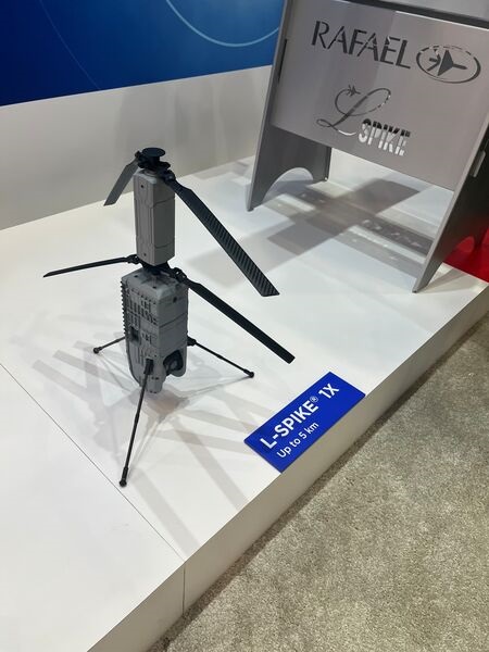 Rafael's Spike Firefly loitering munition is now called L-Spike 1x, and can fly out to 5 km range.