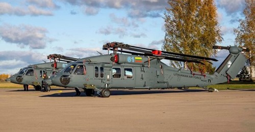 Two of four UH-60M Black Hawk helicopters ordered in 2020 have now been delivered to Lithuania.