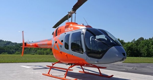 The Bell 505 single-engine helicopter. Bell is offering the helicopter as part of its package for the US Army's Flight School Next programme.