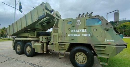 SIATT is assisting with the conversion of three 6×6 AV-LMU rocket launchers, part of the ASTROS II MK6 FN system, to fire its MANSUP and MANSUP-ER anti-ship missiles.