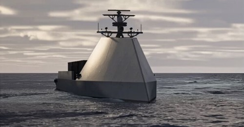 A visualisation of the Romulus USV that has undergone the autonomy trials.
