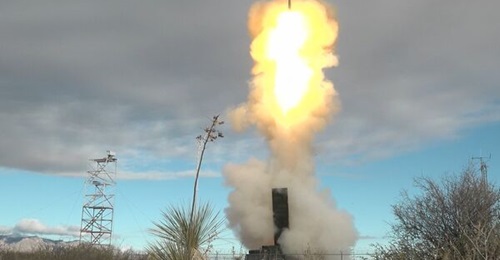 A US Army MRC fires a Standard Missile 6 at White Sands Missile Range, New Mexico, on 8 November 2024.