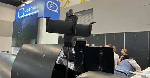 The Speartooth LUUV demonstrating a new payload capability at Indo Pacific 2025.