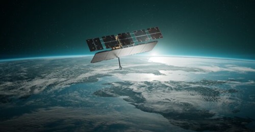 Iceye's Gen4 SAR satellite over the UK and Europe.