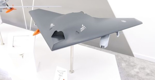 A model of Türkiye's ANKA 3 low-observable UAS that could be part of an MOU agreed between BAE Systems and Turkish Aerospace.