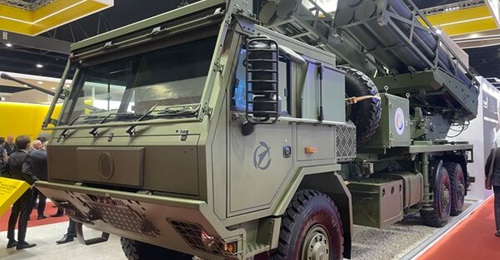 Thailand's second D11A prototype is seen displayed at the Defense & Security show in Bangkok.