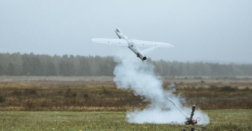 An image of a Warmate 3 loitering munition released by WB Group in November 2025.