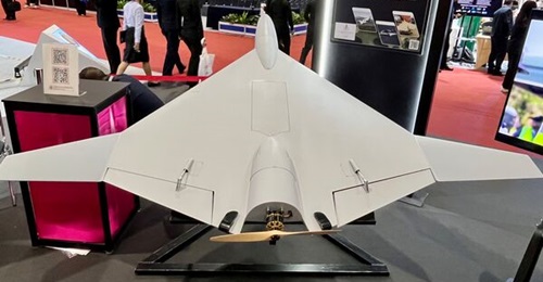 The RTAF-developed KB-5E loitering munition has a wingspan of 1.7 m and is integrated with a 5 kg warhead.
