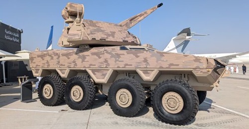 The Damita SPAAG with the Skyranger 35 turret displayed by Calidus.