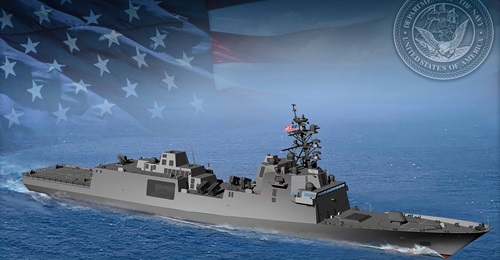 The USN terminated work on four Constellation-class frigates, shown here in a rendering.