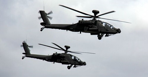 Seen in UK service, the Boeing AH-64E Apache Guardian attack helicopter is to be fielded by Egypt, Kuwait, and Poland also.