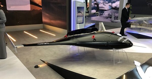 The jet-powered Jabbar 250 displayed by Tornex at EDEX 2025.