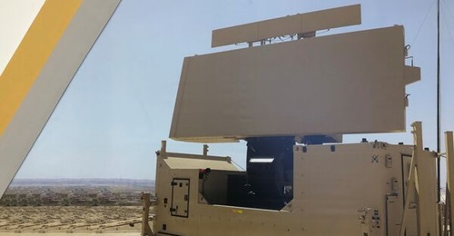 The image of the GM403 on the Egyptian Armed Forces' stand at EDEX.