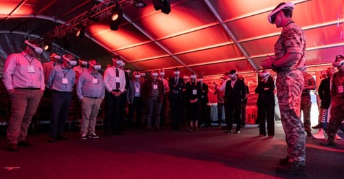 A virtual reality demonstration of the British Army's digital targeting web in July 2025, part of its Asgard command-and-control project.