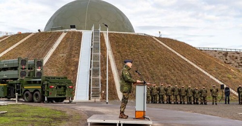 Lieutenant General Holger Neumann at the AWS-G IOC ceremony.