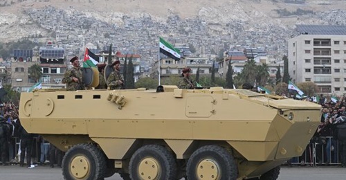 One of the Nurol Ejder APCs that featured in the Damascus parade.