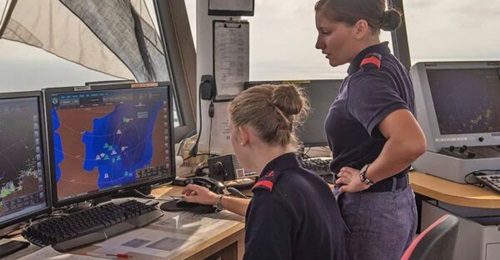 Airbus' digital coastal surveillance system Spationav being used to monitor the French coastline, with image released in 2024.