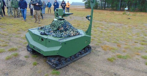 ARX Robotics' Gereon UGV with a C4ISTAR payload was demonstrated at Räyskälä airfield during TFX EFDL.