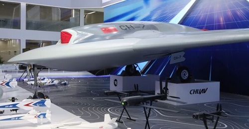 A mock-up of the CASC CH-7 was displayed at Airshow China 2024 at Zhuhai, along with a range of air-to-surface weapons.