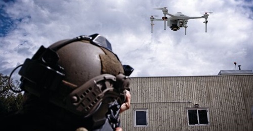 Saab offers UAV integration into live-training systems either as a service or as a user operator system.