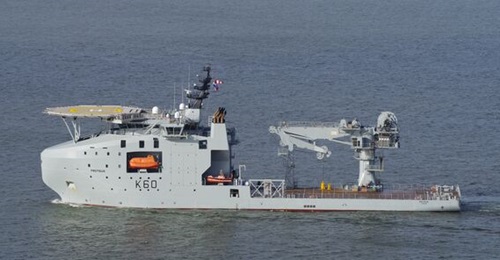 The Vard-built UK Royal Fleet Auxiliary ocean surveillance ship RFA 
        
        . The ship being provided by Fincantieri for Italy may be of a similar design and role.