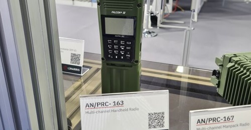 L3 Harris AN/PRC-163 multichannel handheld radios will make up part of an MMR delivery announced in December 2025 to the British Armed Forces.
