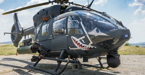Spain is acquiring 100 new Airbus rotorcraft, including HForce-equipped H145Ms (pictured here in its earlier four-bladed configuration).
