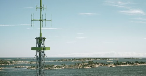 A Saab Sirius passive sensor system in a photo released on  19 December 2025.