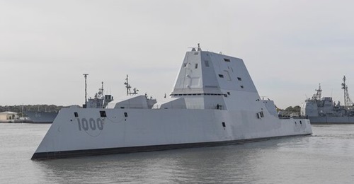 It took the US Navy 11 years from programme start to commission the USS 
        
         shown here.