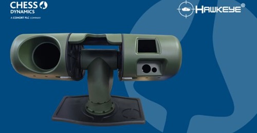 Image of Chess Dynamics' Hawkeye EOSS with Cobra positioner.