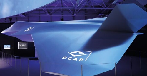 BAE Systems' GCAP demonstrator model at the Farnborough International Airshow 2024. The awarding of the full development and design contract is expected shortly.