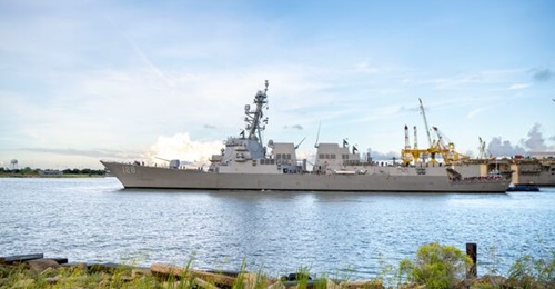Radar equipment aboard DDG 128, shown here, recently underwent testing.