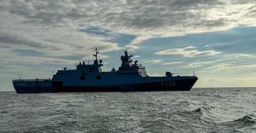 Brazil's TKMS Estaleiro Brasil Sul is building four Tamandaré-class multi-purpose light frigates. First-of-class F 
        
         is shown here.