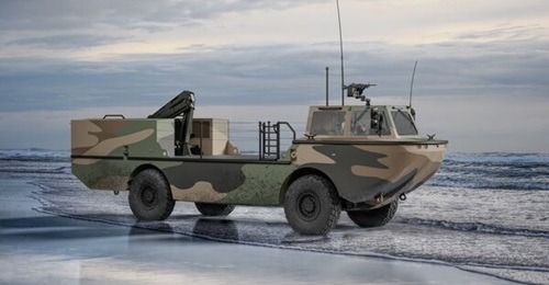 An artist's impression of the Amphibious Vehicle - Logistics (AV-L) Birdon will build for the Australian Army.