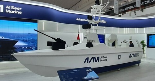 Al Seer Marine's Argos XL USV at UMEX 2026.