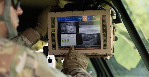 Image of US Army MFoCS unit, which Leonardo DRS said has the same underlying electronics as the systems delivered to the British Army as part of Bowman.