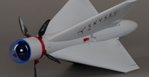 Image of Skysec's non-kinetic Sentinel Catch interceptor.