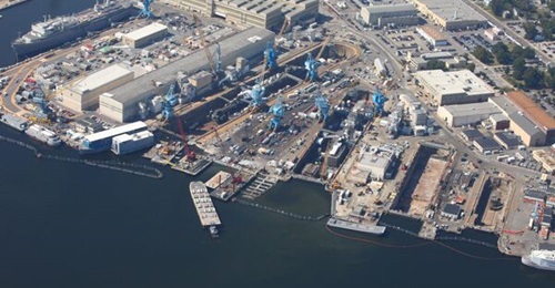 The US Navy is changing operations at places like Norfolk Naval Shipyard (pictured) to improve ship work.