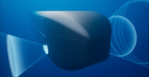 A concept graphic of Thales Sonar76Nano in use, released in December 2025.