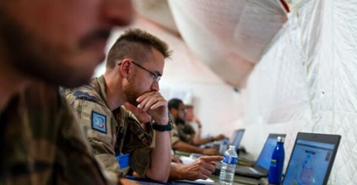 Image shared by Systematic on 15 January 2026 showing a soldier of the French Army's 3rd Division using SitaWare HQ.