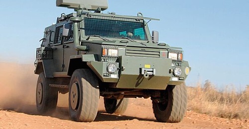 The Giraffe 1X, seen here on a high-mobility vehicle. Singapore is acquiring the Giraffe 1X radar and will mount the system on the VAMTAC vehicle.