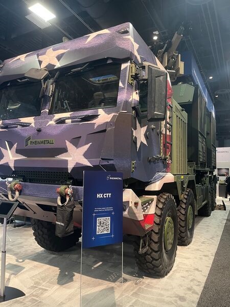 Rheinmetall's proposal for the Common Tactical Truck was displayed at the Association of the United States Army annual conference.