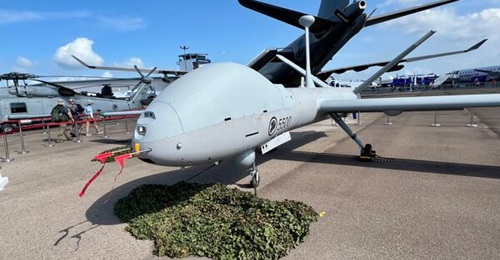 Singapore's Hermes 900 UAV, seen here at Singapore Airshow 2026.