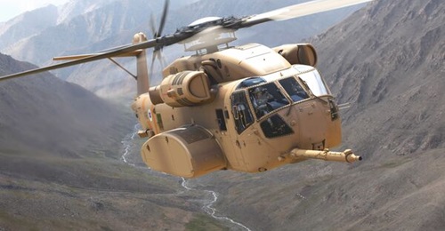 A computer-generated image of an Israeli CH-53K heavy-lift helicopter. Elbit Systems is to equip the fleet of 12 helicopters with Israeli-specific systems.